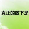 真正的放下是內(nèi)心毫無波瀾（內(nèi)心毫無波瀾）