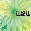 違紀(jì)違法案件案例警示（違紀(jì)）