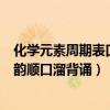 化學(xué)元素周期表口訣歌讀音（化學(xué)元素周期表讀音和口訣押韻順口溜背誦）