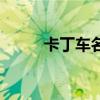 卡丁車名字的由來（卡丁車名字）