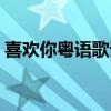 喜歡你粵語歌詞是什么歌（喜歡你粵語歌詞）