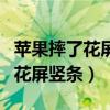 蘋果摔了花屏出現(xiàn)條紋怎么辦（蘋果手機摔了花屏豎條）