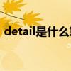 detail是什么意思英語（Detail是什么意思）