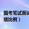 國考筆試面試成績比例海關(guān)（國考筆試面試成績比例）