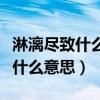 淋漓盡致什么意思解釋詞語(yǔ)有哪些（淋漓盡致什么意思）