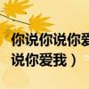 你說你說你愛我是不是真心話什么歌（你說你說你愛我）