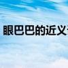眼巴巴的近義詞是什么詞（眼巴巴的近義詞）