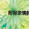 形容親情的成語鹿（形容親情的成語）