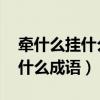 牽什么掛什么成語 關(guān)于人體器官（牽什么掛什么成語）