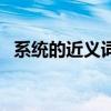 系統(tǒng)的近義詞有哪些詞語（系統(tǒng)的近義詞）