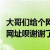 大哥們給個網(wǎng)址唄謝謝了怎么辦（大哥們給個網(wǎng)址唄謝謝了）