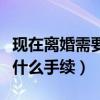 現(xiàn)在離婚需要什么手續(xù)嗎女方（現(xiàn)在離婚需要什么手續(xù)）