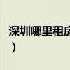 深圳哪里租房便宜環(huán)境好（深圳哪里租房便宜）
