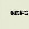 銀的拼音怎么寫（很的拼音怎么寫）