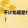不計免賠是什么意思（不記免賠險是什么意思）