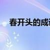 春開頭的成語接龍20個(gè)（春開頭的成語）