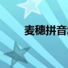 麥穗拼音怎么拼寫讀音（麥穗拼音）