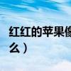 紅紅的蘋果像什么仿寫句子（紅紅的蘋果像什么）