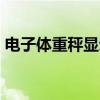 電子體重秤顯示lo是什么意思（電子體重秤）