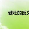 健壯的反義詞是啥呀（健壯的反義詞）