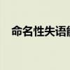 命名性失語能自行恢復嗎?（命名性失語）