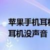 蘋果手機耳機沒有聲音怎么回事兒（iphone耳機沒聲音）