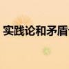實踐論和矛盾論是誰寫的（實踐論和矛盾論）