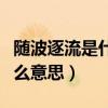 隨波逐流是什么意思解釋詞語（隨波逐流是什么意思）