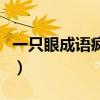 一只眼成語(yǔ)瘋狂猜成語(yǔ)（瘋狂猜成語(yǔ)一個(gè)眼睛）