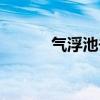 氣浮池去除率一覽表（氣浮池）
