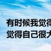 有時(shí)候我覺得自己很大仿寫一年級（有時(shí)候我覺得自己很大）