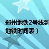 鄭州地鐵2號(hào)線到新鄭機(jī)場運(yùn)營時(shí)間（鄭州2號(hào)線到新鄭機(jī)場地鐵時(shí)間表）