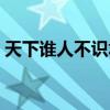 天下誰人不識君的君是誰（天下誰人不識君）