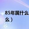 85年屬什么生肖和什么屬相最配（85年屬什么）