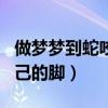 做夢(mèng)夢(mèng)到蛇咬自己的腳兩次（做夢(mèng)夢(mèng)到蛇咬自己的腳）