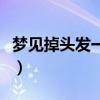 夢見掉頭發(fā)一拽一把男（夢見掉頭發(fā)一拽一把）