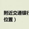附近交通銀行位置最近的地（附近交通銀行的位置）