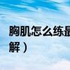 胸肌怎么練最快圖解大全(胸肌怎么練最快圖解) 胸肌怎么練最快圖解大全(胸肌怎么練最快圖解)