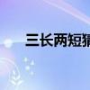 三長兩短猜生肖（三長兩短打一生肖）