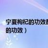 寧夏枸杞的功效是什么哪些人能吃哪些人不能吃（寧夏枸杞的功效）