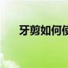 牙剪如何使用圖解（牙剪的用法圖解）