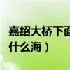嘉紹大橋下面的河是什么河（嘉紹大橋下面是什么海）