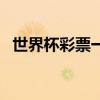 世界杯彩票一注贏多少（世界杯彩票賠率）
