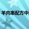 羊肉串配方中沒鹽難道不淡嗎（羊肉串配方）