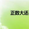 正數(shù)大還是負(fù)數(shù)大（非負(fù)數(shù)是什么）