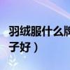 羽絨服什么牌子好看質(zhì)量又好(羽絨服什么牌子好) 羽絨服什么牌子好看質(zhì)量又好(羽絨服什么牌子好)