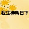 我生待明日下一句古詩(shī)（我生待明日下一句）