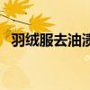 羽絨服去油漬小妙招免洗（羽絨服去油漬）
