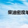 柴油密度單位怎么寫（柴油密度單位）