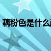 藕粉色是什么顏色衣服（藕粉色是什么顏色）